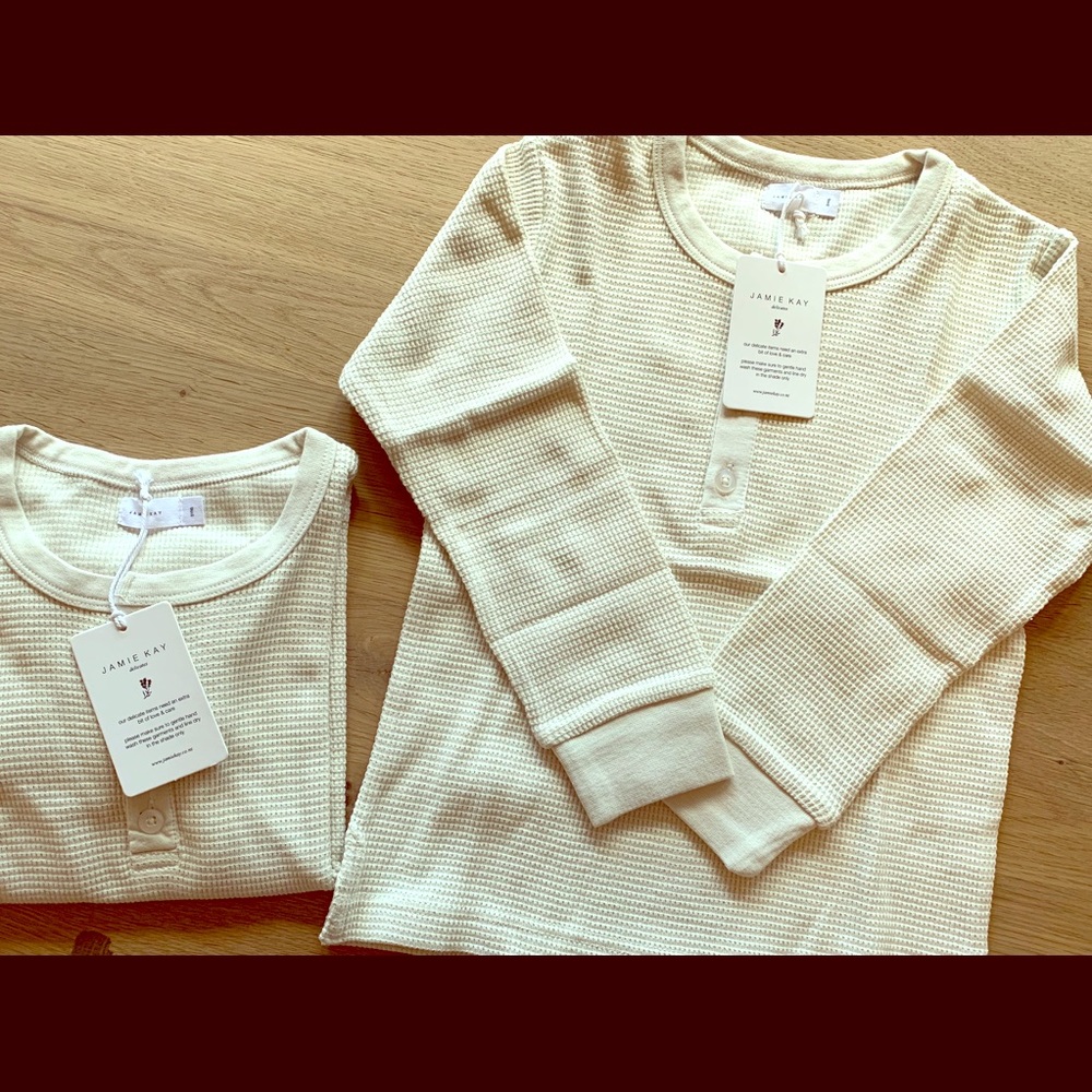 Jamie Kay organic waffle henley